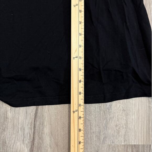 WHY Dress Black Rhinestone Graphic Face Tee Shirt Women’s XL Glam Sparkle - Picture 10 of 11